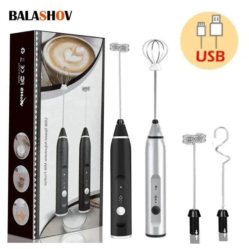 Solara FrothPro™ USB Rechargeable Milk Frother & Whisk