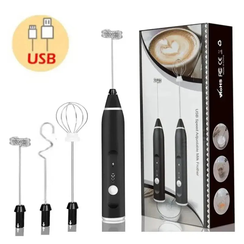 Solara FrothPro™ USB Rechargeable Milk Frother & Whisk
